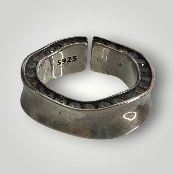 MINI CYBER HIDDEN HILLS STERLING SILVER 925 RING sz 5,5 - Picture 1 of 9